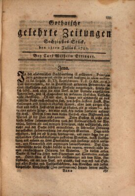 Gothaische gelehrte Zeitungen Samstag 28. Juli 1792