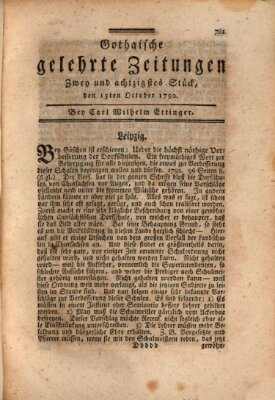 Gothaische gelehrte Zeitungen Samstag 13. Oktober 1792