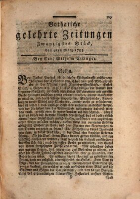 Gothaische gelehrte Zeitungen Samstag 9. März 1793