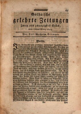 Gothaische gelehrte Zeitungen Samstag 16. März 1793