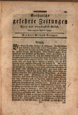 Gothaische gelehrte Zeitungen Mittwoch 24. April 1793