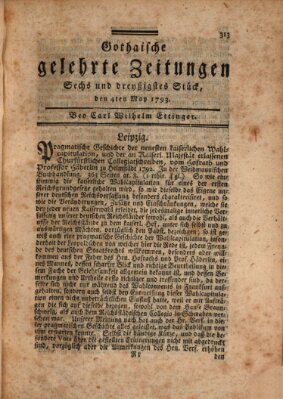 Gothaische gelehrte Zeitungen Samstag 4. Mai 1793