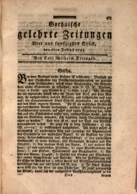 Gothaische gelehrte Zeitungen Samstag 6. Juli 1793