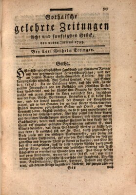 Gothaische gelehrte Zeitungen Samstag 20. Juli 1793