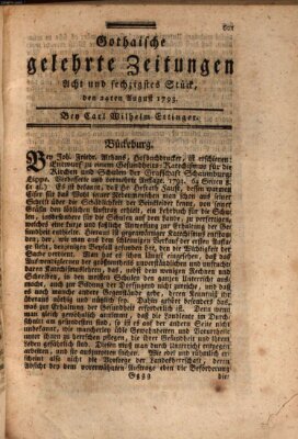 Gothaische gelehrte Zeitungen Samstag 24. August 1793