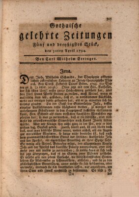 Gothaische gelehrte Zeitungen Mittwoch 30. April 1794