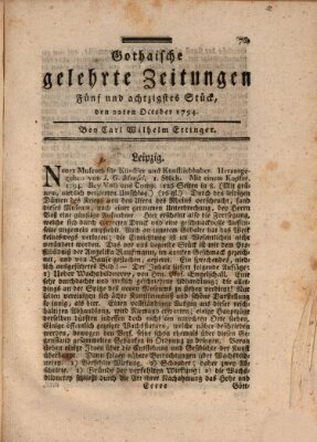 Gothaische gelehrte Zeitungen Mittwoch 22. Oktober 1794