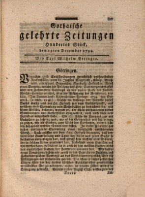 Gothaische gelehrte Zeitungen Samstag 13. Dezember 1794