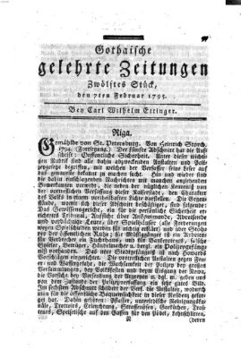 Gothaische gelehrte Zeitungen Samstag 7. Februar 1795