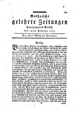 Gothaische gelehrte Zeitungen Mittwoch 18. Februar 1795