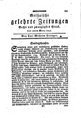 Gothaische gelehrte Zeitungen Samstag 28. März 1795