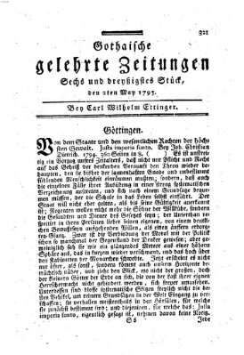 Gothaische gelehrte Zeitungen Samstag 2. Mai 1795