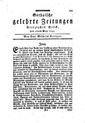 Gothaische gelehrte Zeitungen Samstag 16. Mai 1795