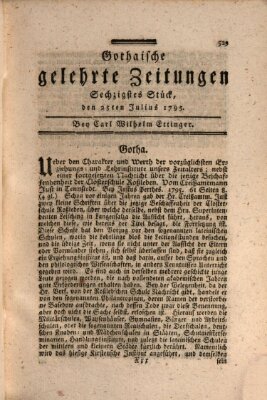 Gothaische gelehrte Zeitungen Samstag 25. Juli 1795