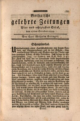 Gothaische gelehrte Zeitungen Samstag 17. Oktober 1795