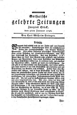 Gothaische gelehrte Zeitungen Samstag 9. Januar 1796