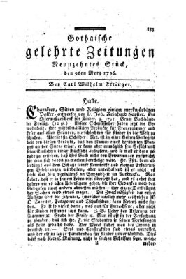 Gothaische gelehrte Zeitungen Mittwoch 9. März 1796