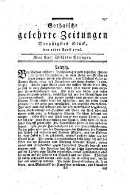 Gothaische gelehrte Zeitungen Samstag 16. April 1796