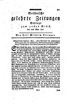 Gothaische gelehrte Zeitungen Samstag 7. Mai 1796