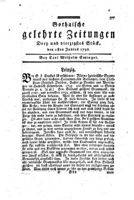 Gothaische gelehrte Zeitungen Mittwoch 1. Juni 1796