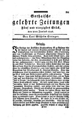 Gothaische gelehrte Zeitungen Mittwoch 8. Juni 1796