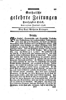 Gothaische gelehrte Zeitungen Samstag 25. Juni 1796