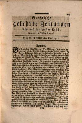 Gothaische gelehrte Zeitungen Samstag 23. Juli 1796