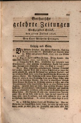 Gothaische gelehrte Zeitungen Samstag 30. Juli 1796