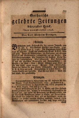 Gothaische gelehrte Zeitungen Samstag 8. Oktober 1796