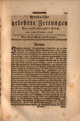 Gothaische gelehrte Zeitungen Samstag 22. Oktober 1796