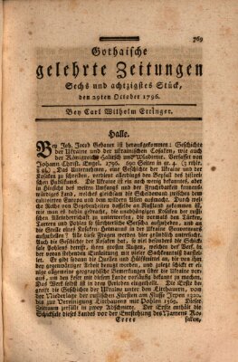 Gothaische gelehrte Zeitungen Samstag 29. Oktober 1796