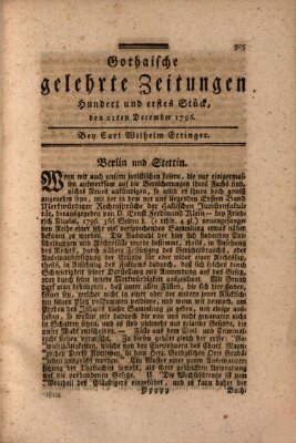 Gothaische gelehrte Zeitungen Mittwoch 21. Dezember 1796