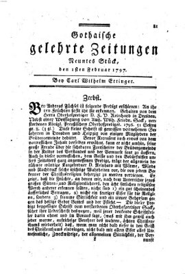 Gothaische gelehrte Zeitungen Mittwoch 1. Februar 1797