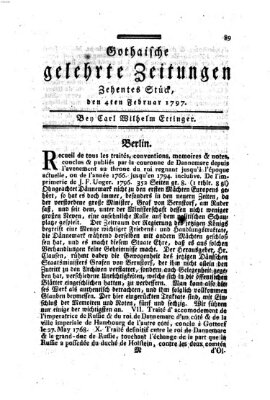 Gothaische gelehrte Zeitungen Samstag 4. Februar 1797