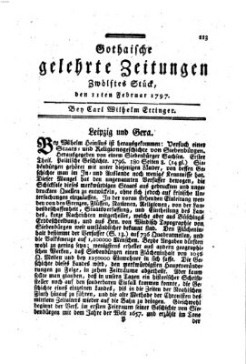 Gothaische gelehrte Zeitungen Samstag 11. Februar 1797