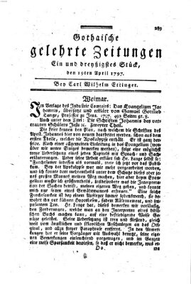 Gothaische gelehrte Zeitungen Mittwoch 19. April 1797