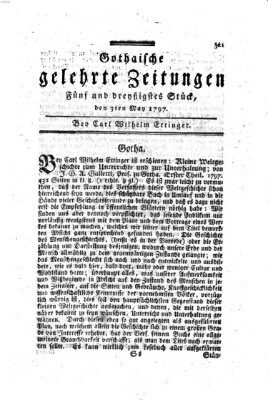 Gothaische gelehrte Zeitungen Mittwoch 3. Mai 1797