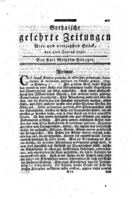 Gothaische gelehrte Zeitungen Samstag 3. Juni 1797