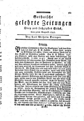 Gothaische gelehrte Zeitungen Mittwoch 9. August 1797