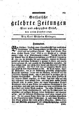 Gothaische gelehrte Zeitungen Samstag 21. Oktober 1797