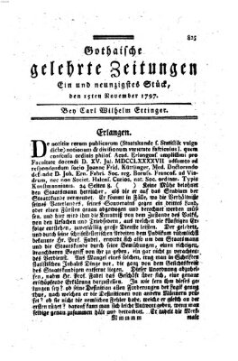 Gothaische gelehrte Zeitungen Mittwoch 15. November 1797