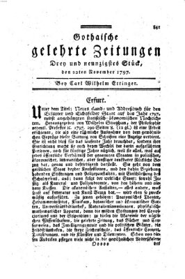 Gothaische gelehrte Zeitungen Mittwoch 22. November 1797