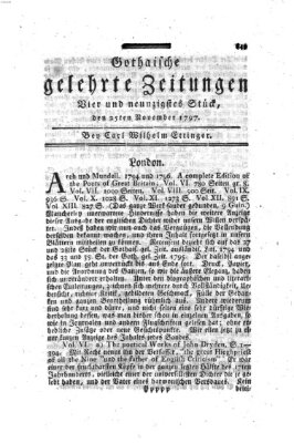 Gothaische gelehrte Zeitungen Samstag 25. November 1797