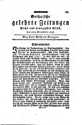 Gothaische gelehrte Zeitungen Samstag 2. Dezember 1797