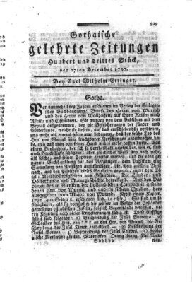 Gothaische gelehrte Zeitungen Mittwoch 27. Dezember 1797