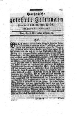 Gothaische gelehrte Zeitungen Samstag 30. Dezember 1797