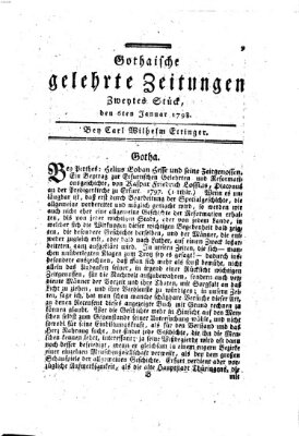 Gothaische gelehrte Zeitungen Samstag 6. Januar 1798