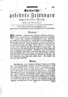 Gothaische gelehrte Zeitungen Samstag 3. März 1798