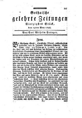 Gothaische gelehrte Zeitungen Samstag 19. Mai 1798