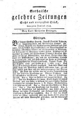 Gothaische gelehrte Zeitungen Samstag 9. Juni 1798